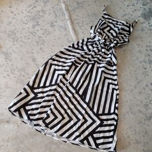 Black & White Printed Dress